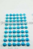 Natural Arizona Turquoise Smooth Round Cabochon